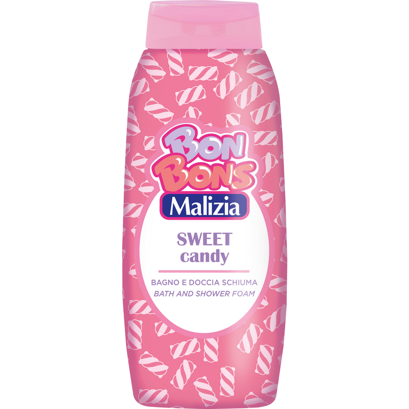 Malizia Bon Bons Sweet Candy Bagno e Doccia Schiuma pjena za kupanje i tuširanje slatki bombon miris bath and shower foam za djecu i tinejdžere (250ml)