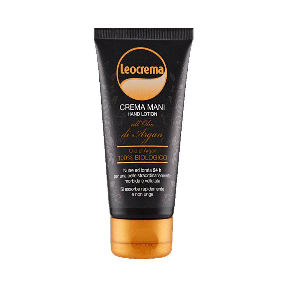 Leocrema Crema Mani all'Olio di Argan krema za ruke sa 100% biološkim argan uljem 24h hidratacija brzo se upija ne maže (75ml)