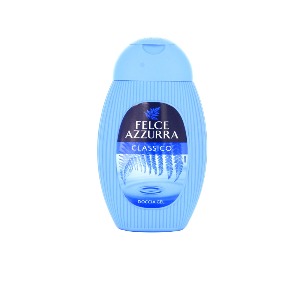 Felce Azzurra Classico Doccia Gel gel za tuširanje kultni klasični miris paprati essenza di delicatezza ikonična plava boca Made in Italy (250ml)