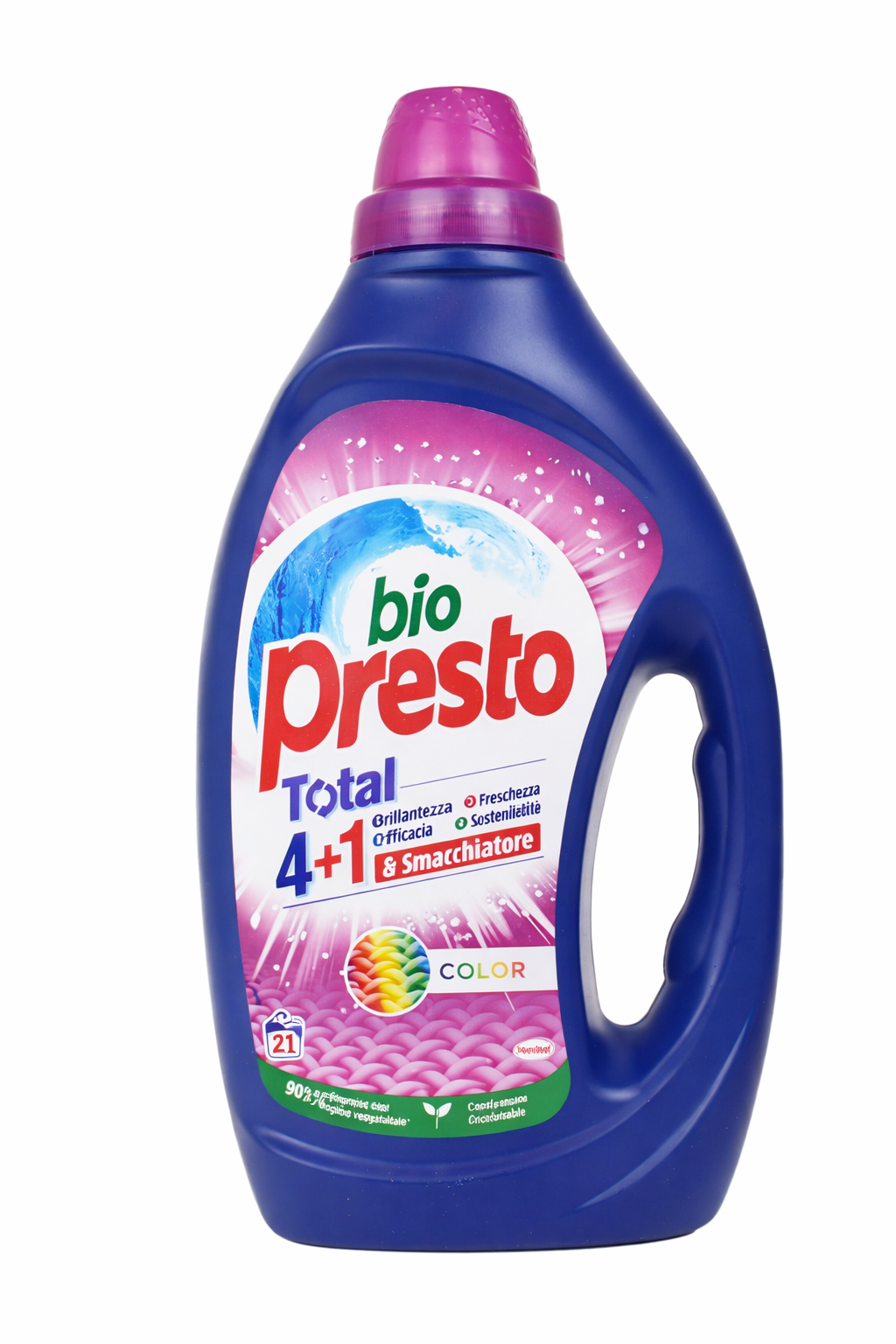 Bio Presto Total 4+1 Color – tečni deterdžent za šareni veš (21 pranja)