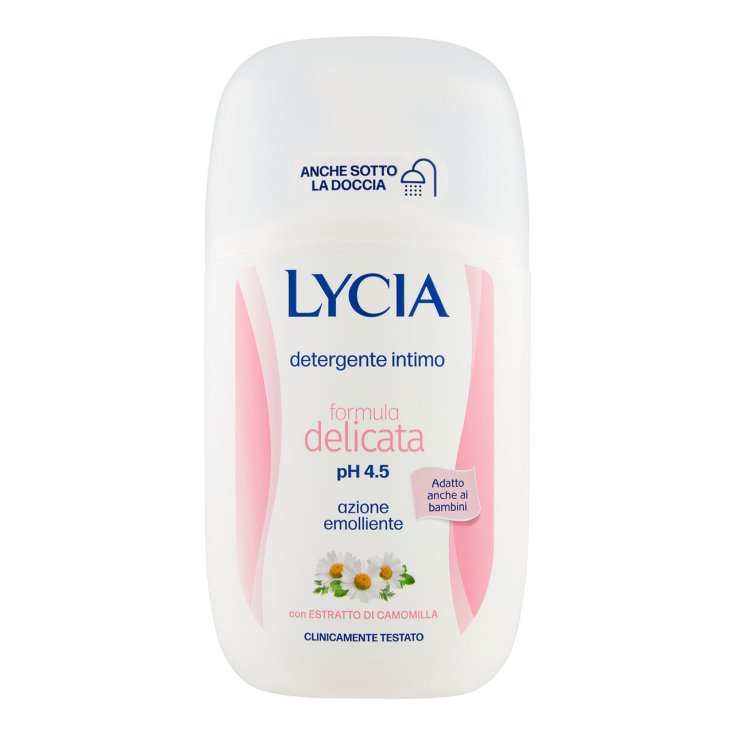 Lycia Detergente Intimo Formula Delicata pH 4.5 intimna njega ekstrakt kamilice azione emolliente anche sotto la doccia adatto anche ai bambini klinički testiran (200ml)