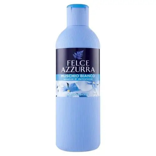 Felce Azzurra Muschio Bianco Bagnodoccia gel za tuširanje bijeli mošus essenza di delicatezza nježna formula klasični miris (650ml)