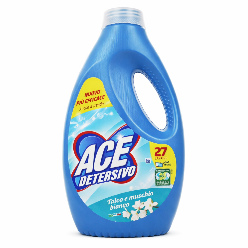 ACE Detersivo Talco e Muschio Bianco (27 pranja)