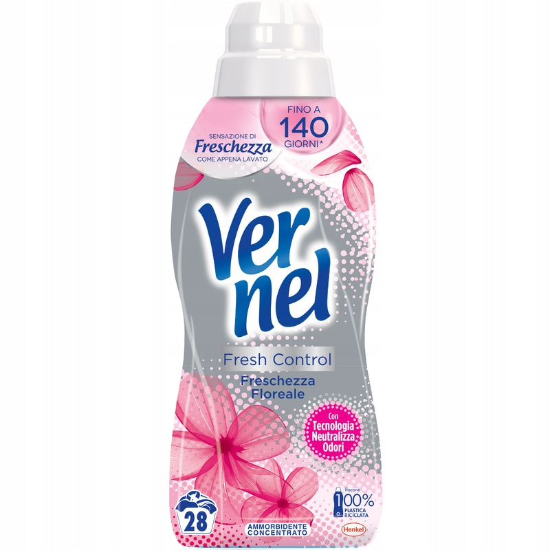 Vernel Ammorbidente Fresh Control Freschezza Floreale con Tecnologia Neutralizza Odori (28 pranja)
