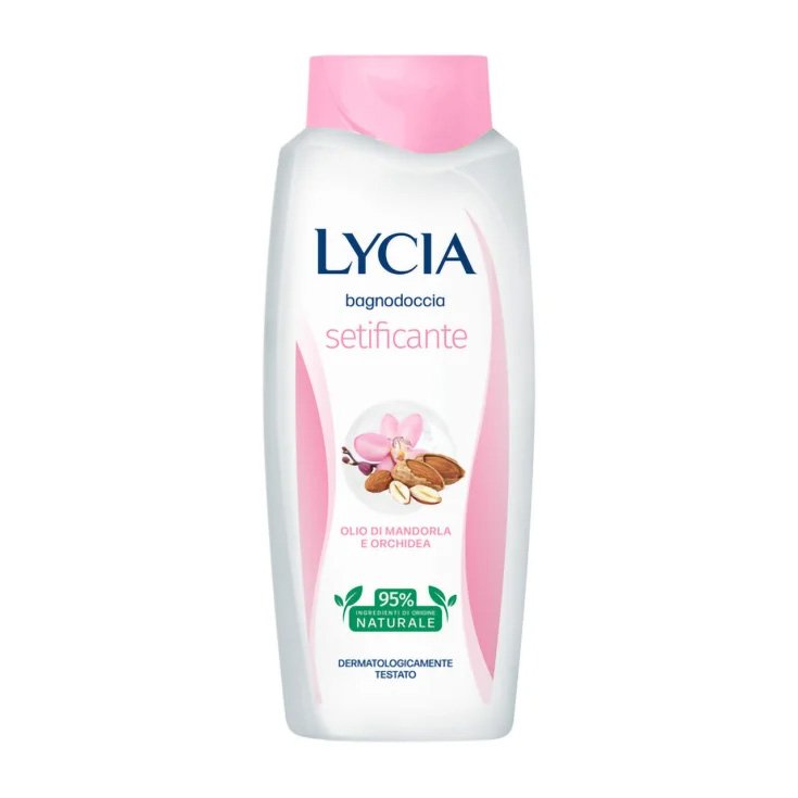 Lycia Bagnodoccia Setificante Olio di Mandorla e Orchidea gel za tuširanje badem ulje i orhideja svilenkasta koža 95% prirodnih sastojaka dermatološki testiran (600ml)