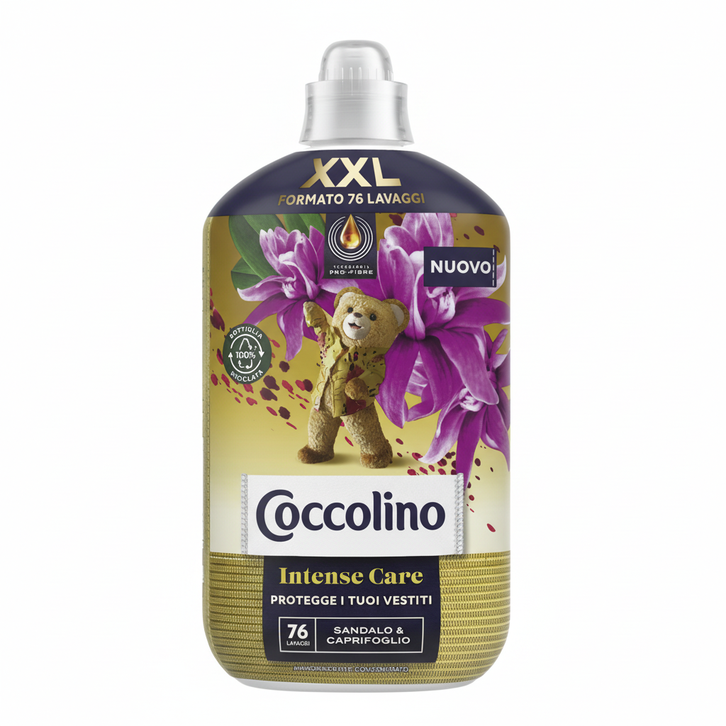 Coccolino Intense Care Ammorbidente Sandalo & Caprifoglio XXL Formato (76 pranja)
