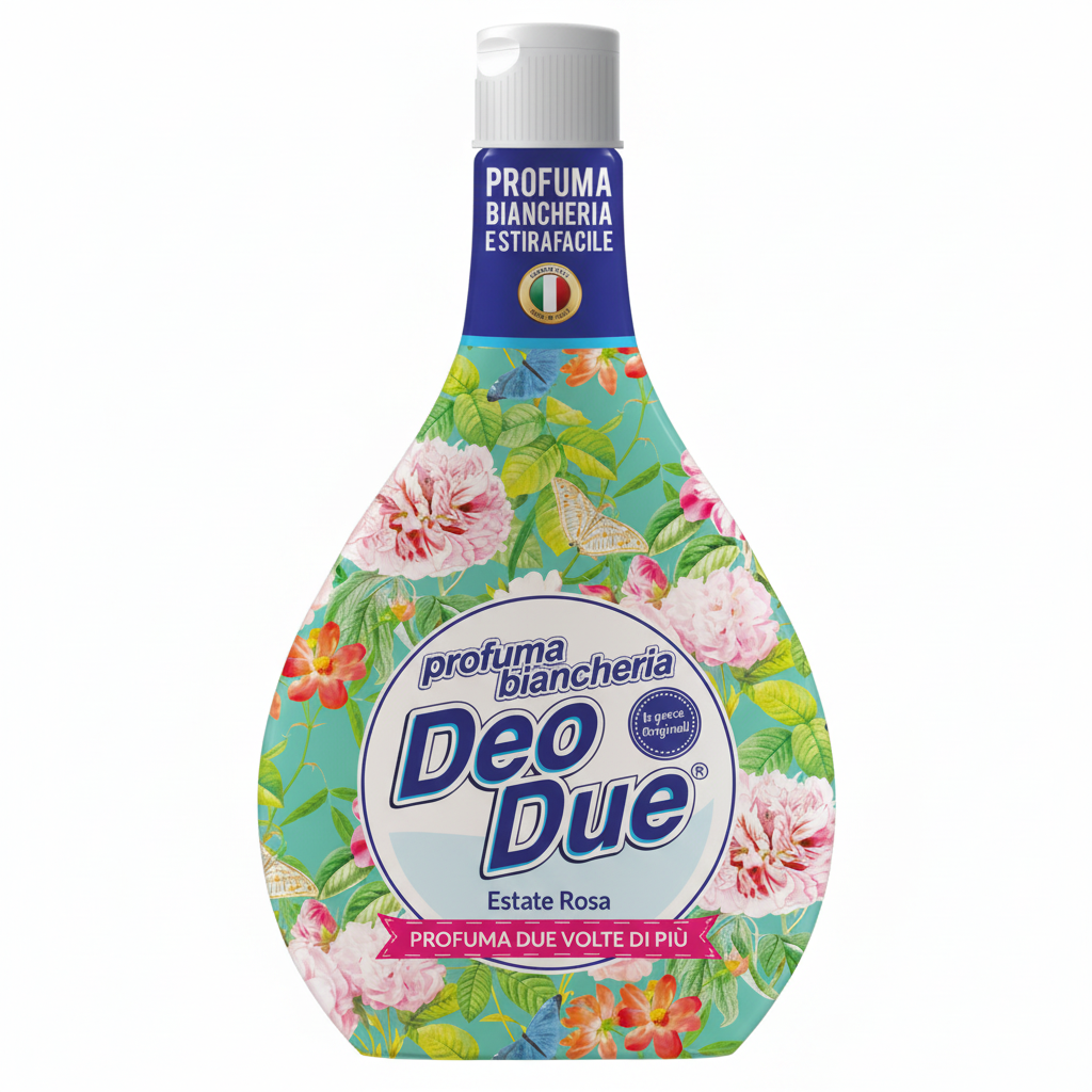 Deo Due Profuma Biancheria Estate Rosa Profuma Due Volte di Più Estirafacile (15 pranja)