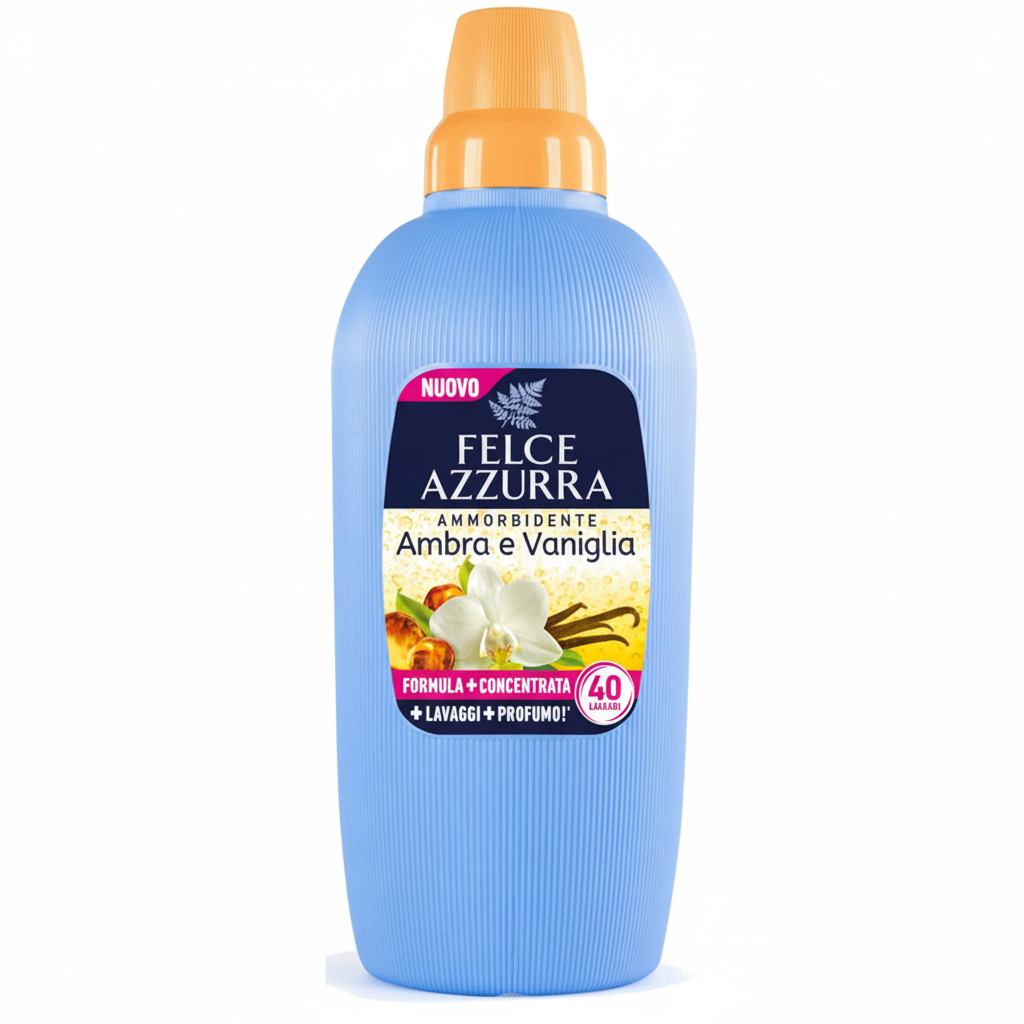 Felce Azzurra Ammorbidente Ambra e Vaniglia Formula + Concentrata (40 pranja)