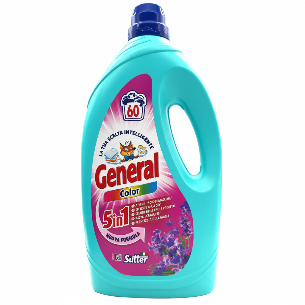 General Color 5in1 Detersivo Lavatrice (60 pranja)
