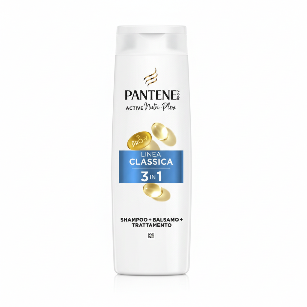 Pantene Active Nutri-Plex Linea Classica 3in1 Shampoo + Balsamo + Trattamento per Tutti i Tipi di Capelli (225ml)