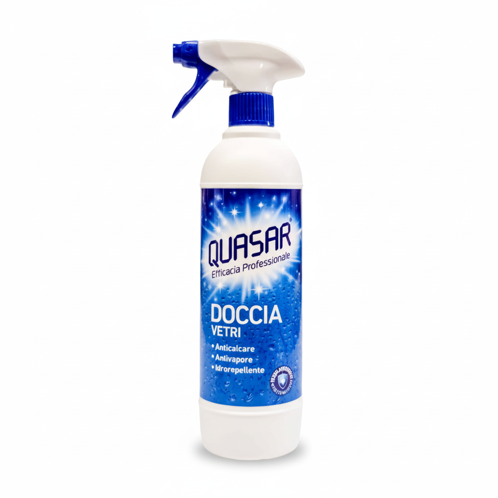 Quasar Linea Professionale Doccia Vetri Anticalcare Antivapore Idrorepellente (750ml)