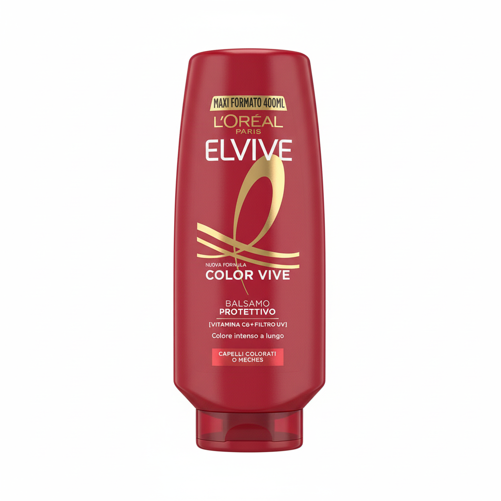 L'Oréal Elvive Color Vive Balsamo Protettivo Nuova Formula con Vitamina Cg + Filtro UV Colore Intenso a Lungo per Capelli Colorati o Meches (400ml)