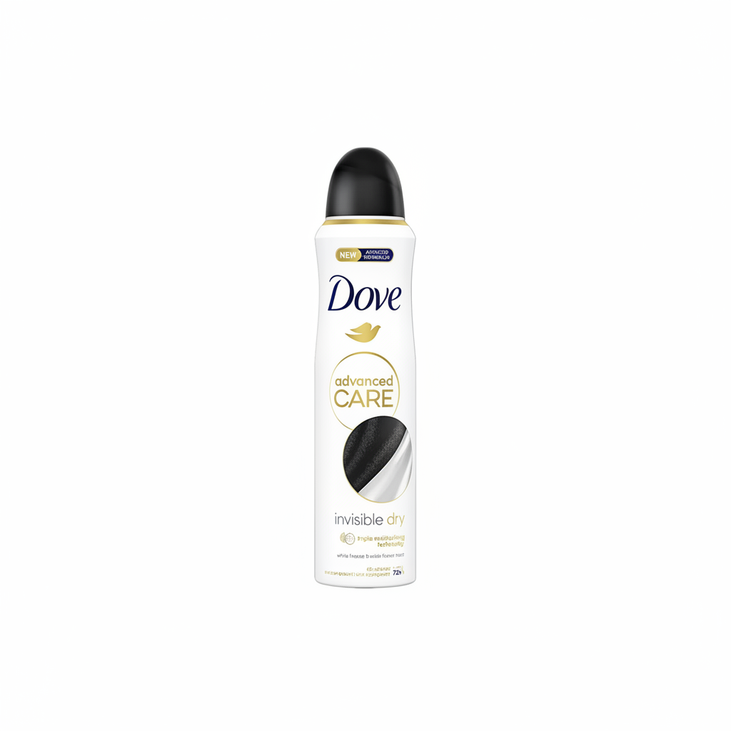 Dove Advanced Care Invisible Dry Spray dezodorans 72h zaštita ne ostavlja tragove na odjeći sa 1/4 hidratantne kreme (150ml)