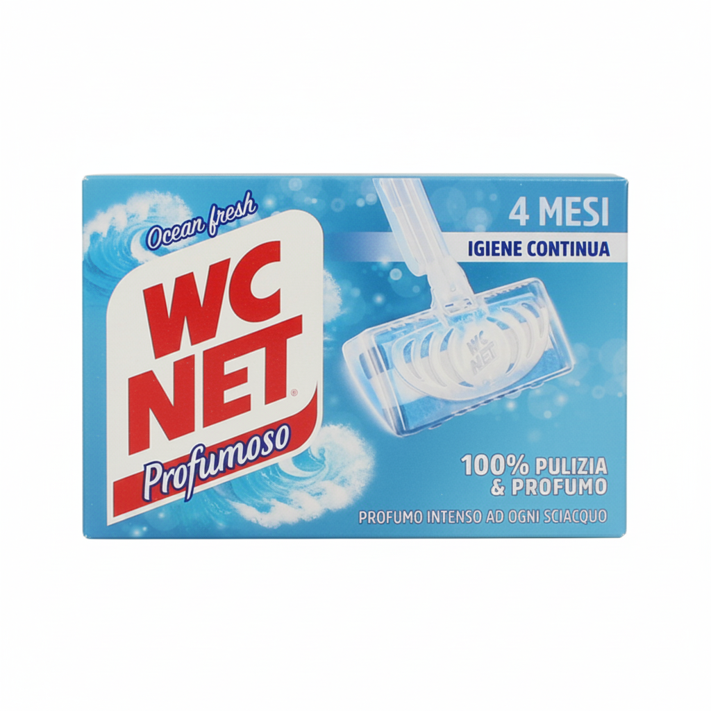 WC Net Profumoso Ocean Fresh osvježivač za WC šolju miris oceana kontinuirana higijena 4 mjeseca (1 komad)