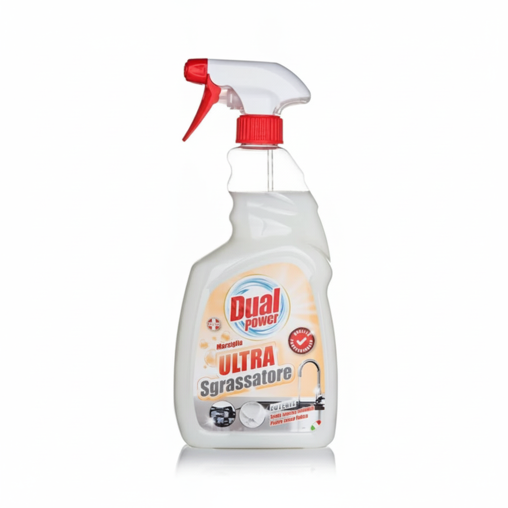 Dual Power Ultra Sgrassatore Marsiglia Potere Sgrassante Estremo Rimuove Grasso Ostinato con Profumo di Marsiglia (750ml)