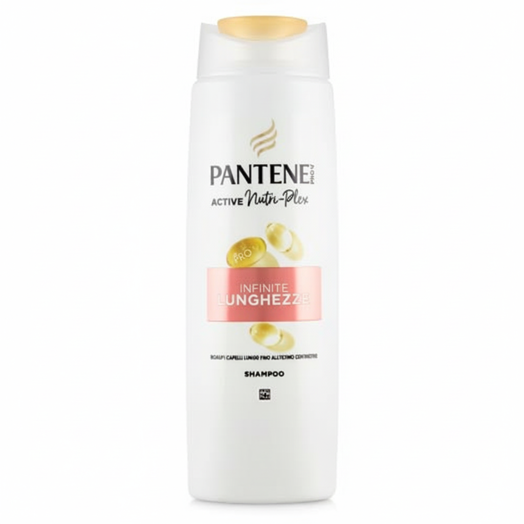 Pantene Active Nutri-Plex Infinite Lunghezza Shampoo Previene Capelli Lunghi con Ultimo Difetto per Capelli Lunghi e Danneggiati (225ml)