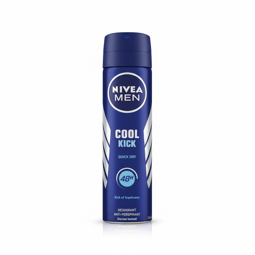 Nivea Men Cool Kick Deo Spray dezodorans za muškarce osvježavajući miris 48h zaštita quick dry (150ml)