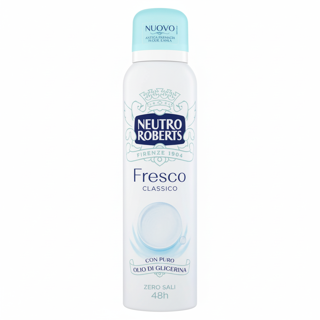 Neutro Roberts Fresco Classico Deo Spray dezodorans klasična svježina sa talkom 48h zaštita dermatološki testiran (150ml)