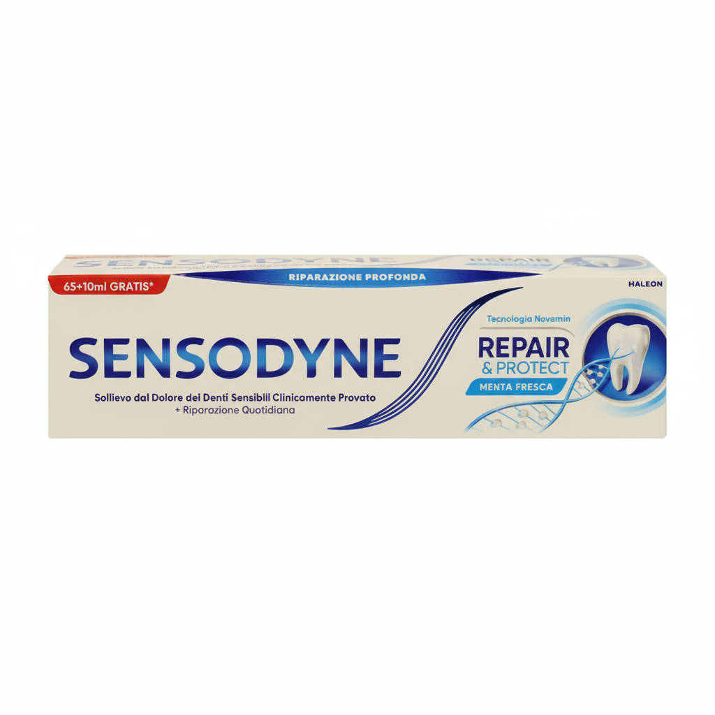 Sensodyne Repair & Protect Menta Fresca pasta za zube za osjetljive zube klinički dokazano dubinska popravka (65ml+10ml GRATIS)