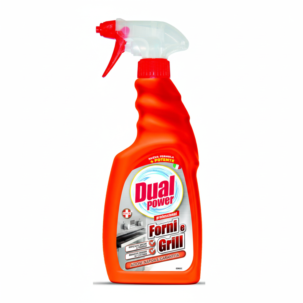 Dual Power Professional Forni e Grill Nuova Formula Più Potente Rimuove Grasso Bruciato Azione Rapida e Garantita (500ml)
