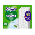 Swiffer Dry Refills Panni Cattura Polvere Ricarica +3X Capture Clean & Fresh per Pavimenti e Superfici (18 Panni)
