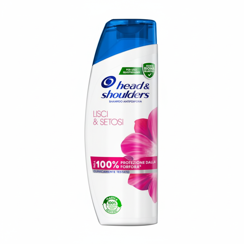 Head & Shoulders Lisci & Setosi Shampoo Antiforfora 100% Protezione dalla Forfora Capelli Lisci e Setosi Clinicamente Testato (225ml)