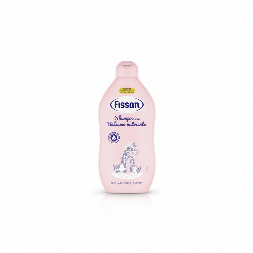 Fissan Shampoo con Balsamo Nutriente 2in1 per Pelle Delicata di Neonati e Bambini Dermatologicamente Testato Prodotto in Italia (400ml)