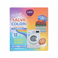 Clendy Salva Colori Fogli Cattura Colori Azione Profonda Proteggi il Tuo Bucato Igienizzante Attivo già a 30°C Bacteria Stop (12 Fogli)