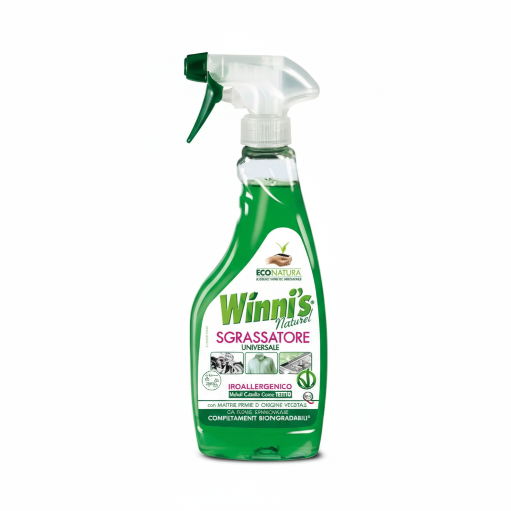 Winni's Naturel Sgrassatore Universale Eco Ipoallergenico Dermatologicamente Testato Biodegradabile Senza Coloranti (500ml)