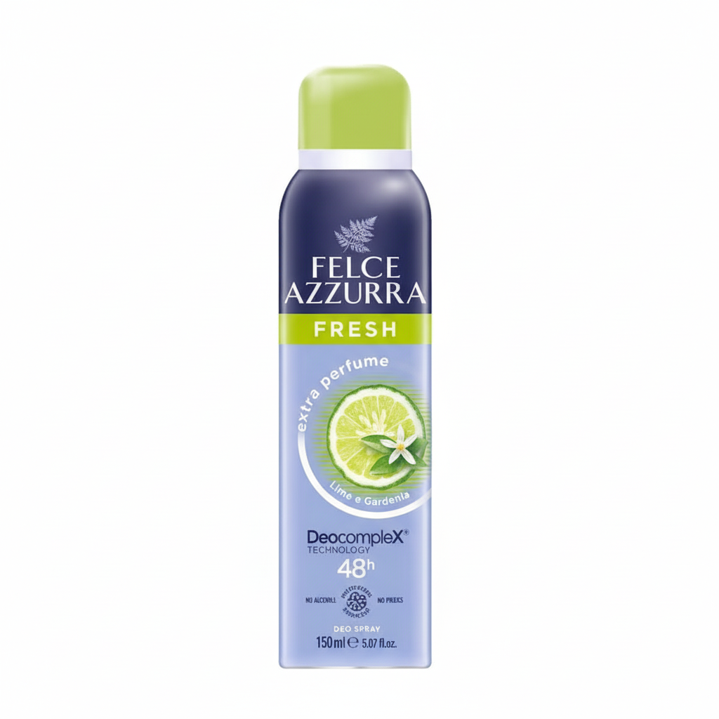 Felce Azzurra Fresh Deo Spray dezodorans za žene miris limete i vanile 48h zaštita Deocomplex (150ml)