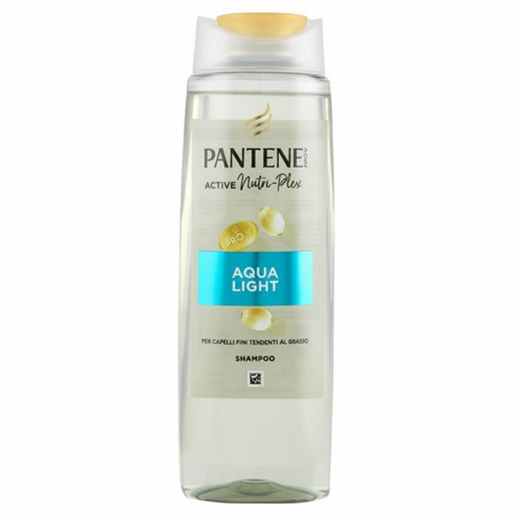 Pantene Pro-V Active Nutri-Plex Aqua Light Shampoo Idratazione Leggera per Capelli Fini Tendenti al Grasso Senza Siliconi (225ml)