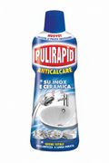 Pulirapid Anticalcare su Inox e Ceramica Igiene Totale Brillantezza a Lunga Durata Facilita le Pulizie Successive (500ml)