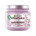 Garnier Ultra Dolce Hair Remedy Maschera Lisciante 72H Infuso di Acqua di Riso & Amido 1 Minuto per Capelli Lunghi 97% Ingredienti Naturali (300ml)