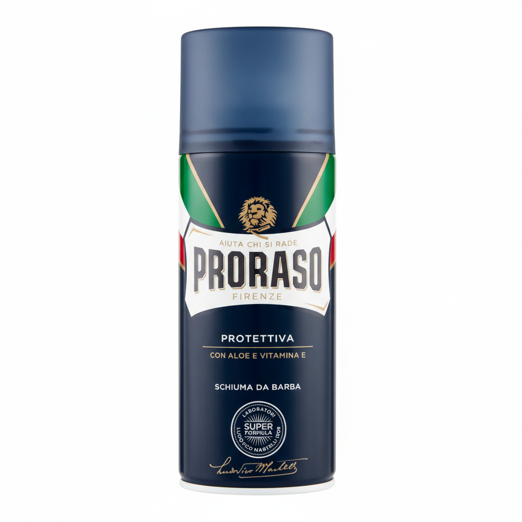 Proraso Schiuma da Barba Protettiva con Aloe e Vitamina E Super Formula Shaving Foam Protective Made in Italy (400ml)