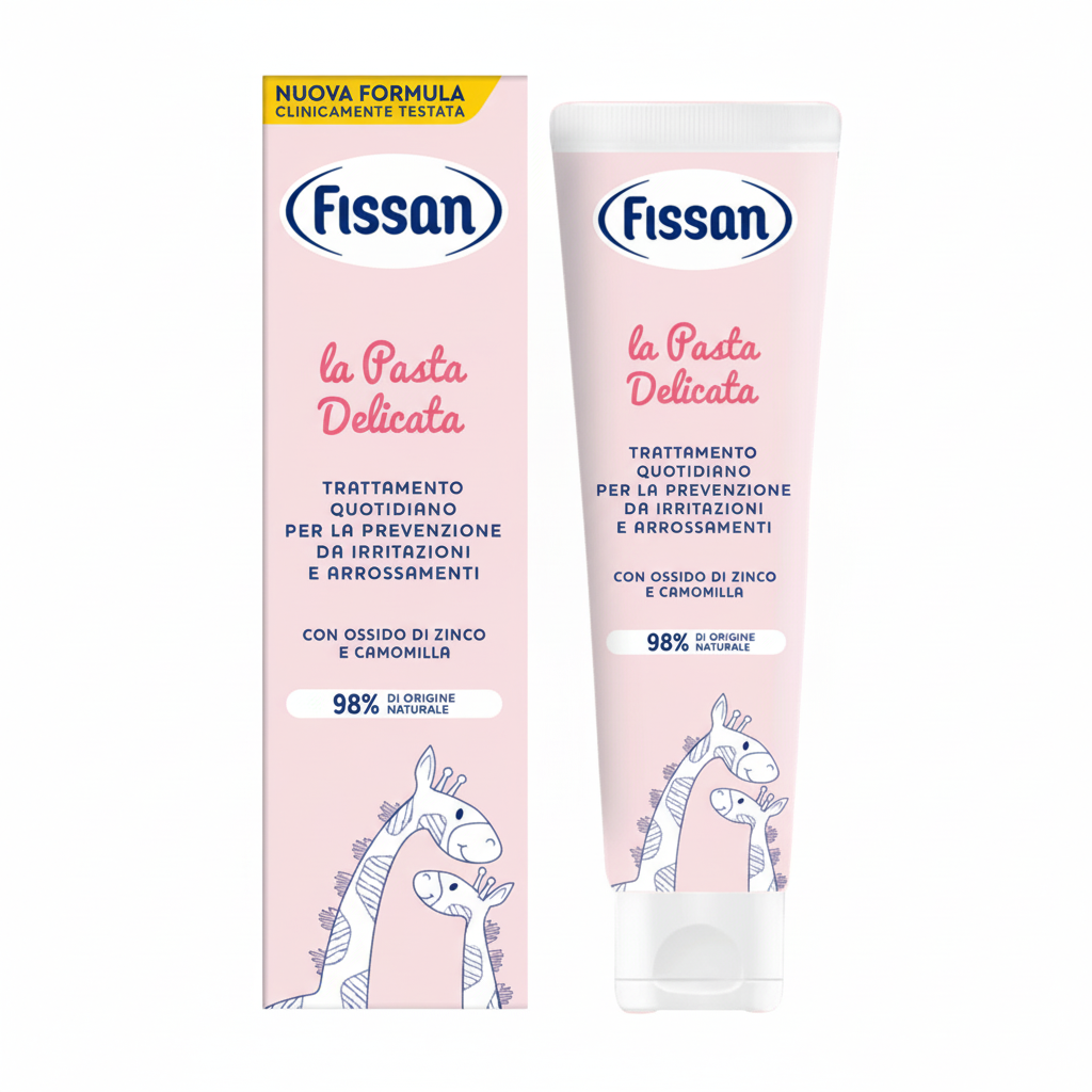 Fissan La Pasta Delicata krema za bebe protiv iritacija i crvenila sa cinkom i kamilicom 98% prirodnih sastojaka (100ml)