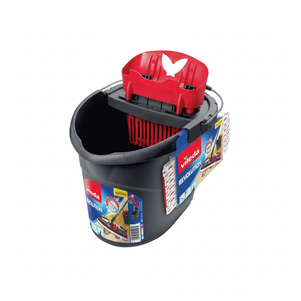 Vileda Revolution Bucket & Wringer Set komplet kofa i cediljka revolucionarni sistem iscjeđivanja ergonomski dizajn (1 set)