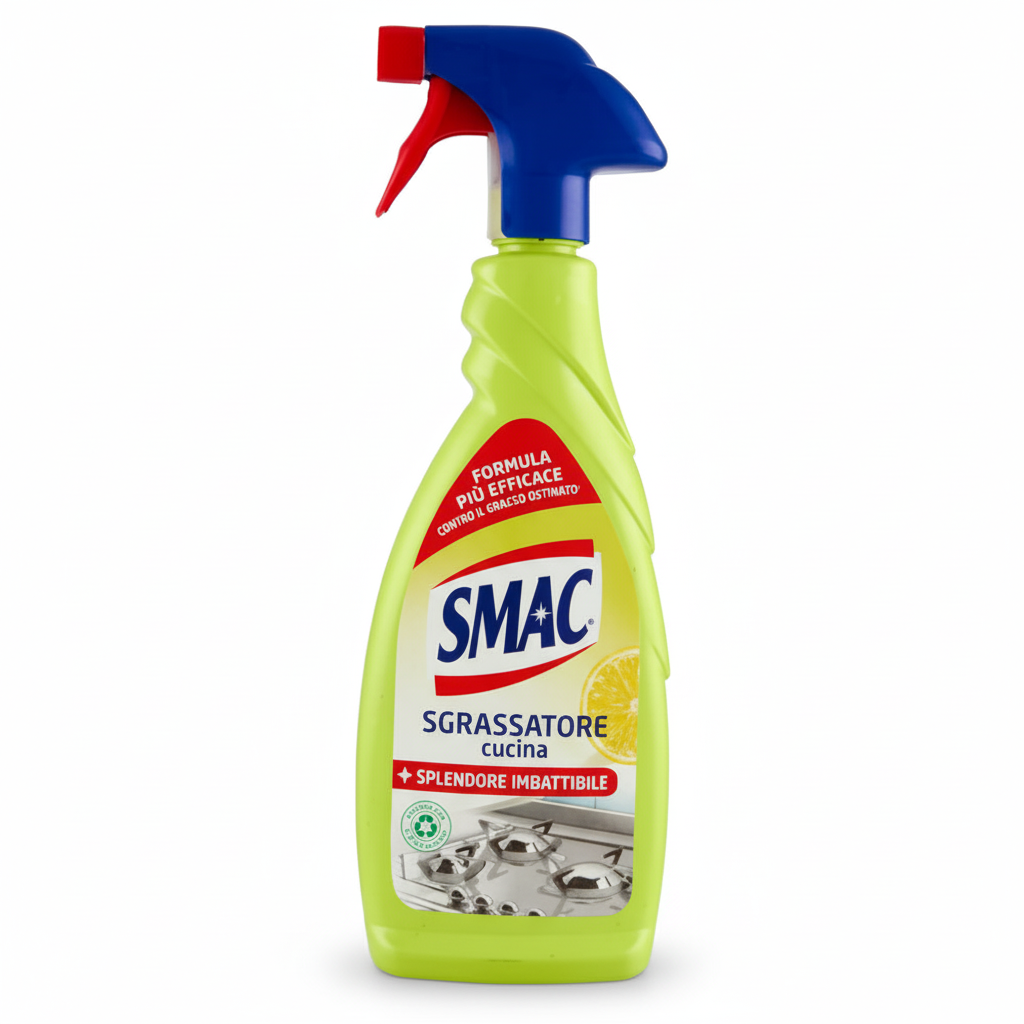 Smac Sgrassatore Cucina Splendore Imbattibile Formula Più Efficace Contro il Grasso Non Unge Non Lascia Aloni (650ml)