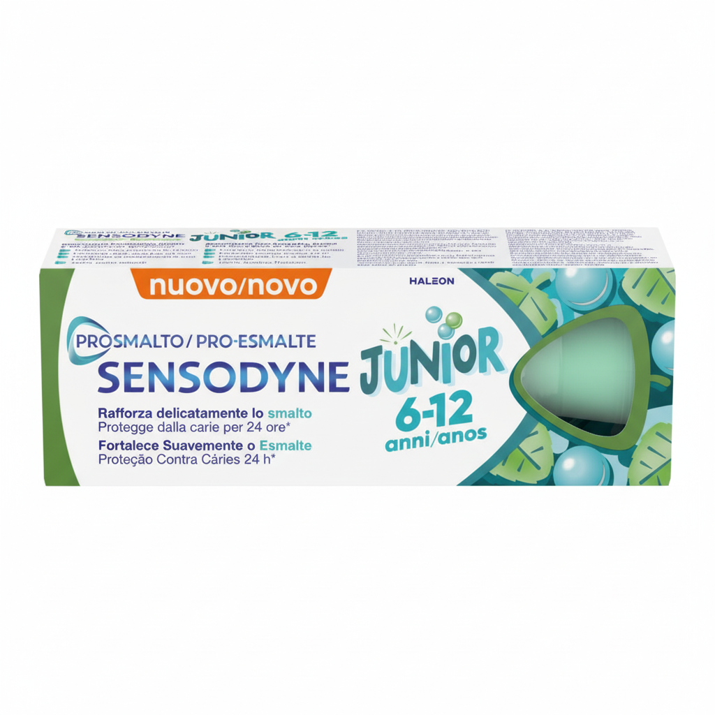 Sensodyne Prosmalto Junior 6-12 Anni pasta za zube za djecu jača gleđ zaštita od karijesa 24h (50ml)