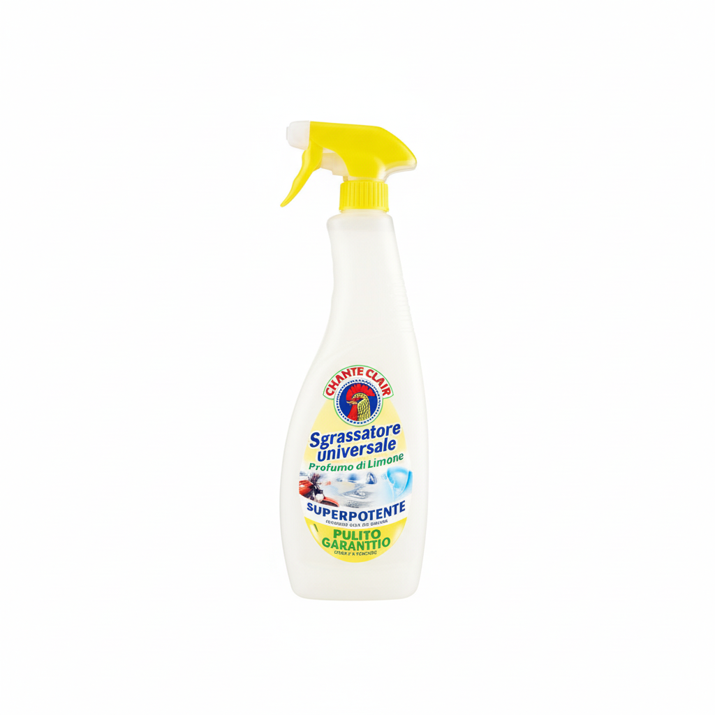 Chanteclair Sgrassatore Universale Profumo di Limone Superpotente Pulito Garantito Rimuove Ogni Tipo di Sporco (625ml)