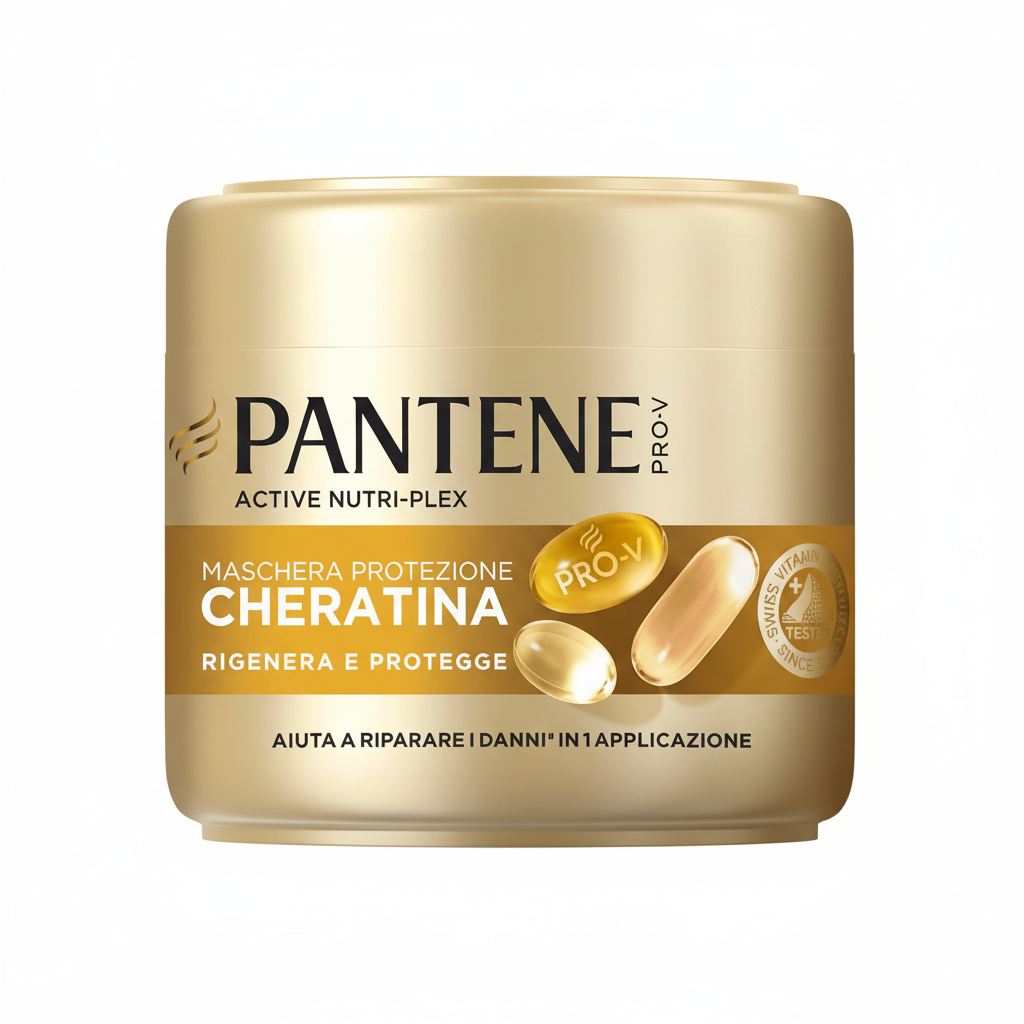 Pantene Pro-V Active Nutri-Plex Maschera Protezione Cheratina Rigenera e Protegge Aiuta a Riparare i Danni in 1 Applicazione (200ml)
