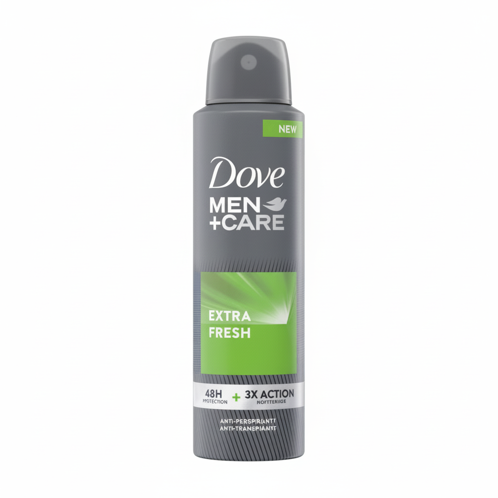 Dove Men+Care Extra Fresh Deo Spray dezodorans za muškarce 48h zaštita 3x akcija protiv znojenja osvježavajući (150ml)