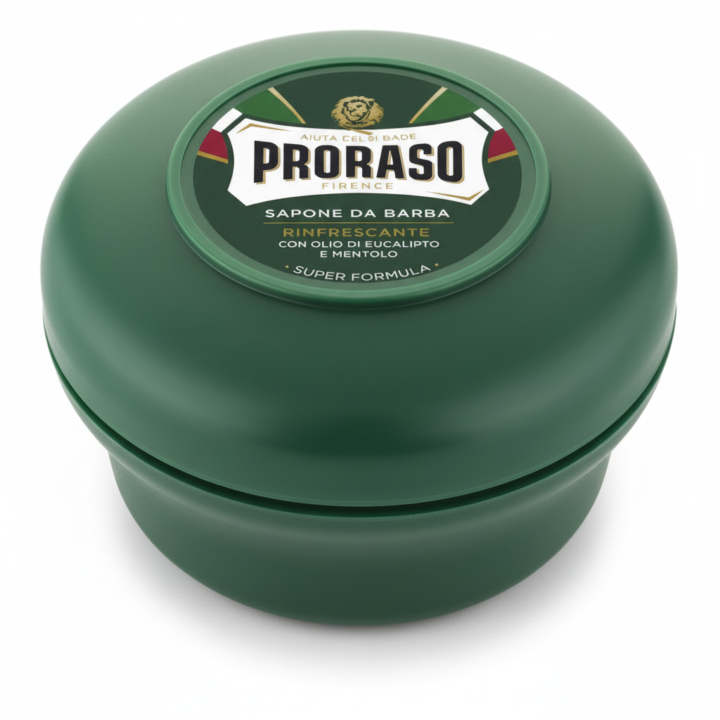 Proraso Sapone da Barba in Ciotola Rinfrescante con Olio di Eucalipto e Mentolo Shaving Soap Bowl Made in Italy (150ml)