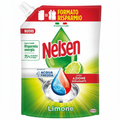 Nelsen Piatti Limone Ricarica Extra Azione Sgrassante Attivo in Acqua Fredda Risparmia Energia 75% di Plastica in Meno Formato Risparmio (1650ml)