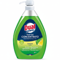 Dual Power Piatti Gel Concentrato Limone Azione Sgrassante Neutralizza gli Odori Flacone con Plastica Riciclata (1000ml)