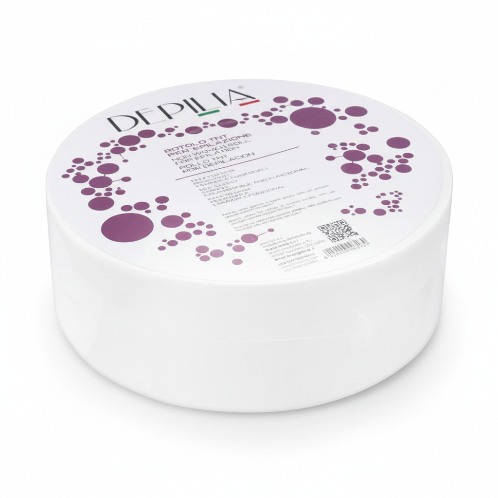 Depilia Rotolo Carta per Depilazione Professional Non Tessuto Strisce Riutilizzabili Resistenti per Ceretta (80metara)