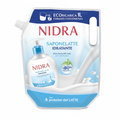 Nidra Saponelatte Idratante Ecoricarica con Proteine del Latte Formato Convenienza Mani Viso Corpo Made in Italy (1L)