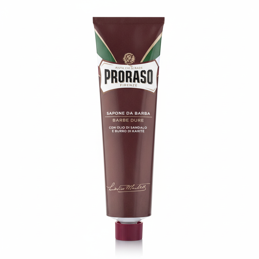 Proraso Sapone da Barba Barbe Dure Tubo sapun za brijanje za tvrdu bradu sa uljem sandalovine i karite puterom Made in Italy (150ml)