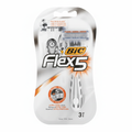 BIC Flex 5 brijači za muškarce 5 nano-tech sječiva ultra-close brijanje precision blade pivoting head (3 komada)