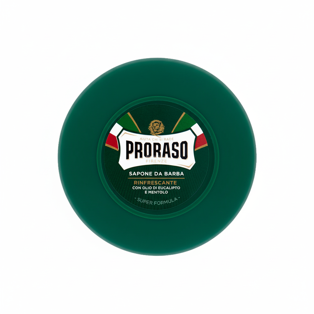 Proraso Sapone da Barba Rinfrescante con Olio di Eucalipto e Mentolo Super Formula Shaving Soap Made in Italy (150ml)
