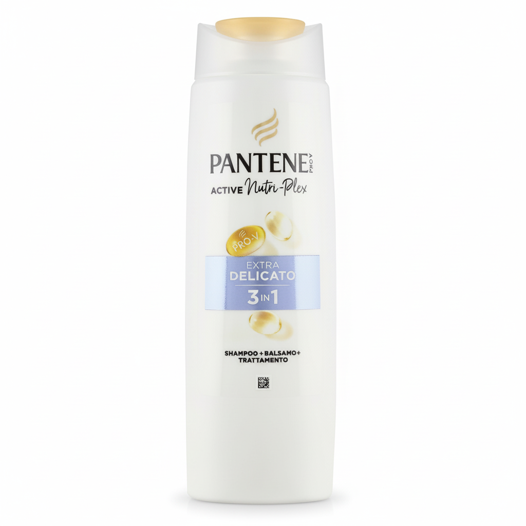 Pantene Pro-V Active Nutri-Plex Extra Delicato 3in1 Shampoo + Balsamo + Trattamento per Capelli Delicati e Sensibili (250ml)